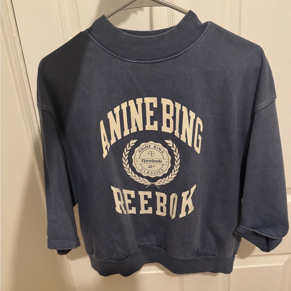 Reebok x Anine bing Cotton Dropped Sleeve Graphic Tee - Picture 3 of 3